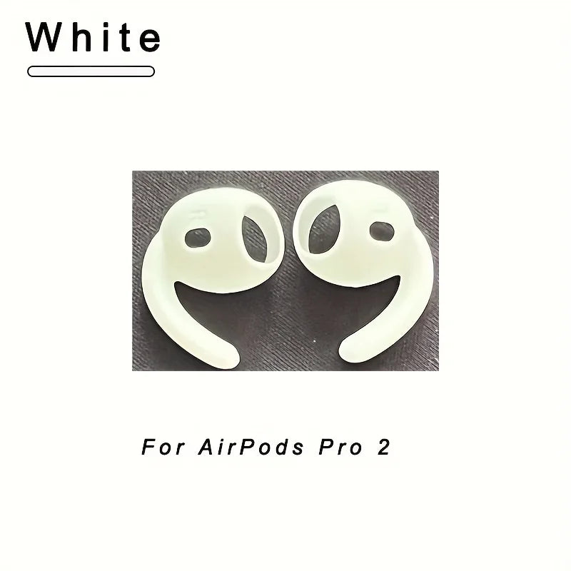 Anti-Slip Silicone Ear Hooks for Apple for airpods Pro 2 - Soft Grip Eartips, Sporty Design, Secure Fit Earbud Accessories