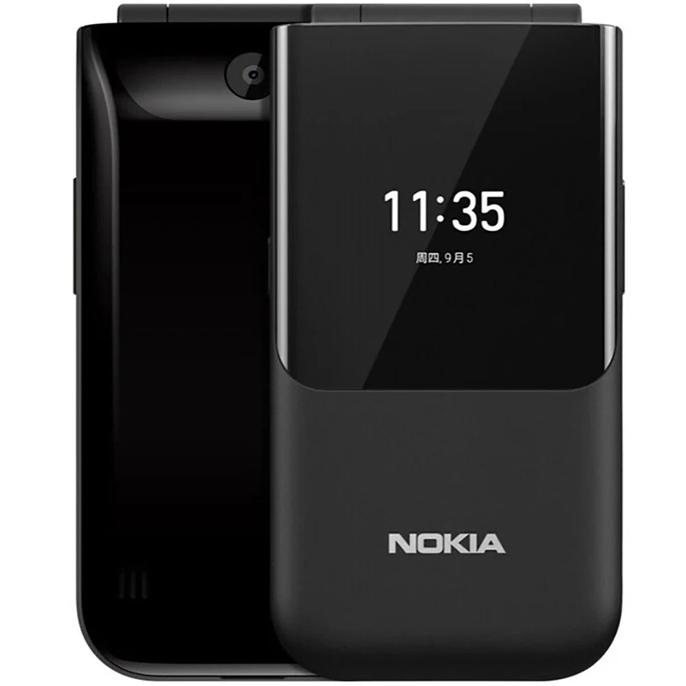 Nokia 2720 4G Flip Spare Phone 2SIM 2.8-inch 3.5mm WiFi MP3/MP4 1500mAh Bluetooth Snapdragon Nokia2720 Used Phone Unlock