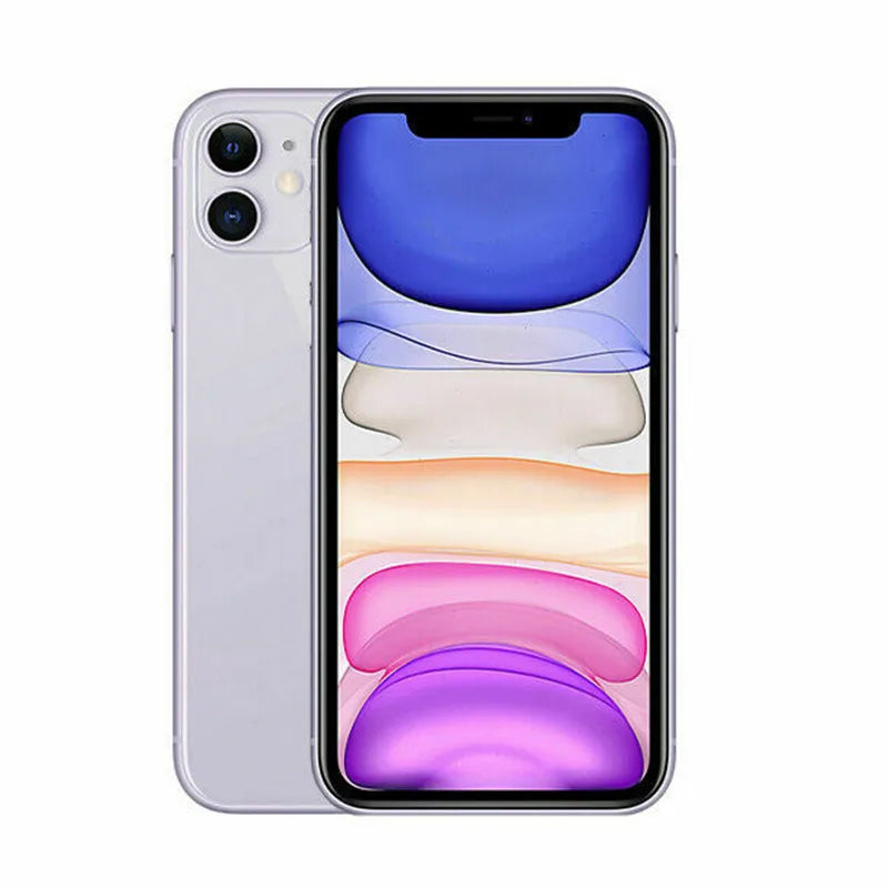 Apple iPhone 11 6.1" Liquid Retina Display A13 Bionic Chip 4GB RAM 64/128GB ROM Factory Unlocked Original Refurbished Smartphone