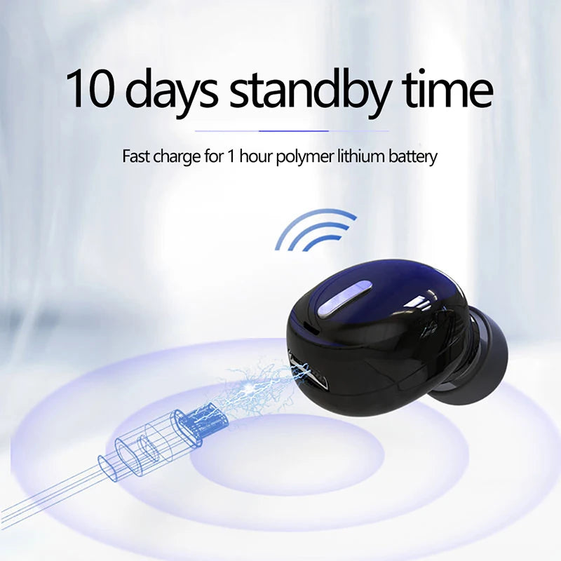 X9 Wireless Bluetooth 5.0 Earphones Headphones With Mic in-Ear Sports Waterproof TWS Earbuds Bluetooth Handsfree Single Headset