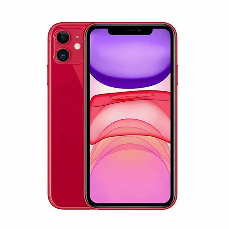 Apple iPhone 11 6.1" Liquid Retina Display A13 Bionic Chip 4GB RAM 64/128GB ROM Factory Unlocked Original Refurbished Smartphone