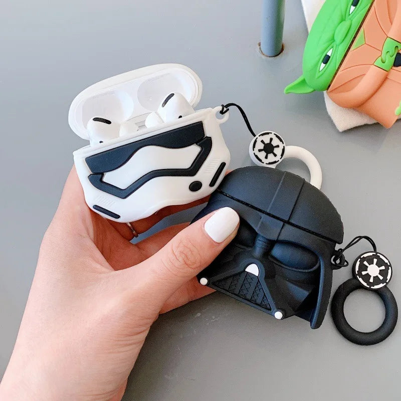 Cartoon Headphone Cover for AirPods Pro3 Cute Earphone Case for Airpods Pro2 Pro 4 3 2 1 Protective Cover with Finger Strap