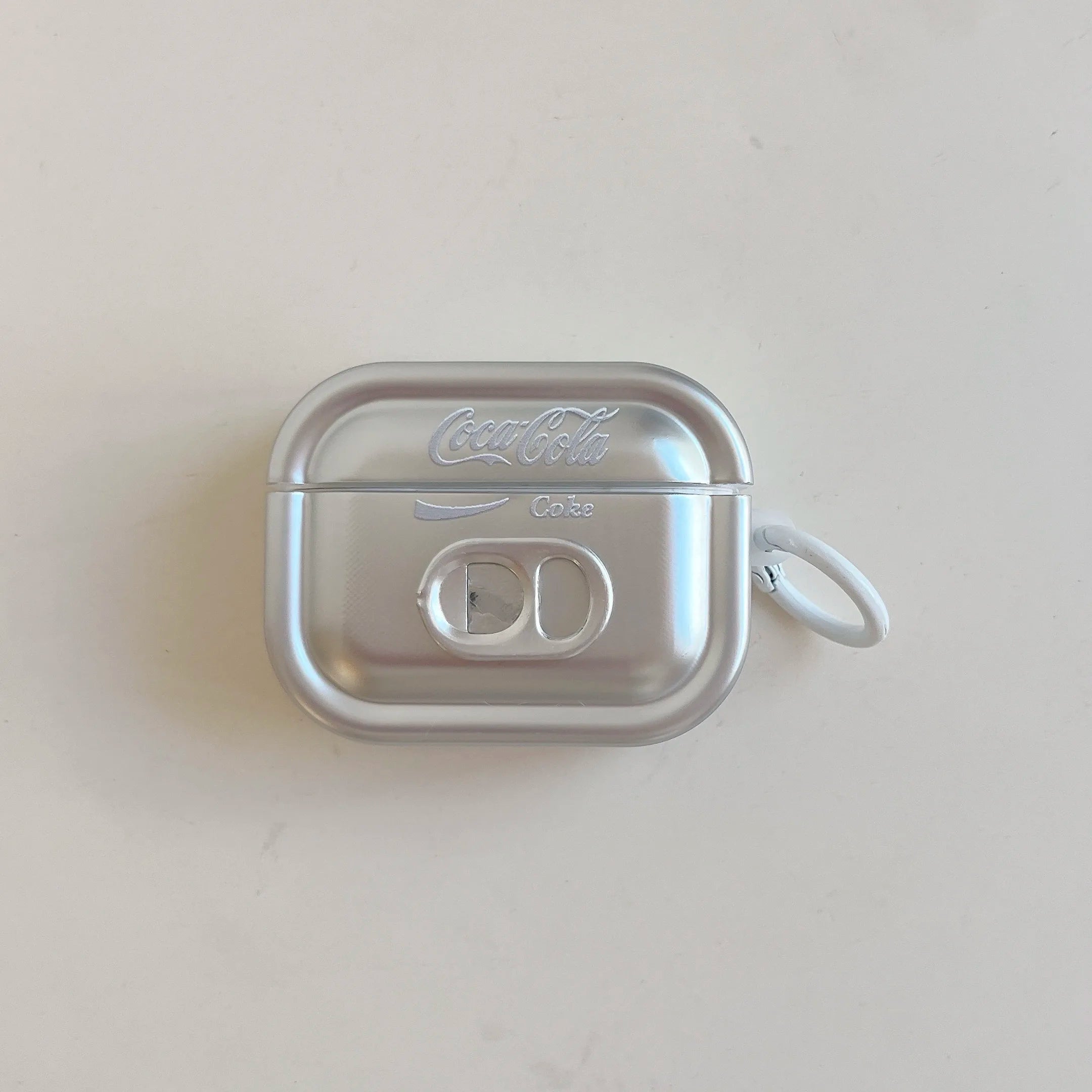 3D Pull tab Electroplate Earphone Case For Airpods Pro 3 Protective Cover For Apple Airpods Pro 3 Case Silver TPU With Chain