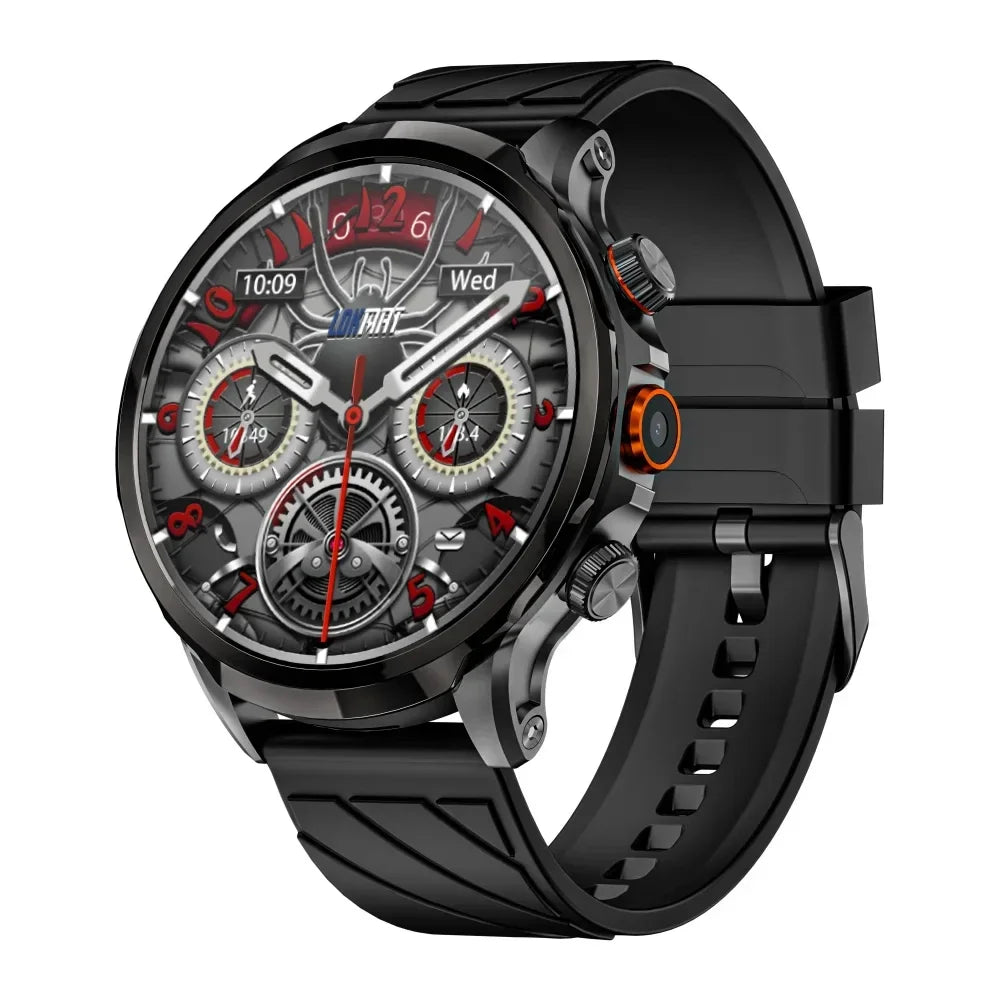 LOKMAT APPLLP 8 PRO Android Smart Watch Phone Big Round Screen Wifi 4G Network Watch Camera Smartwatches SIM Card Watch Fitness