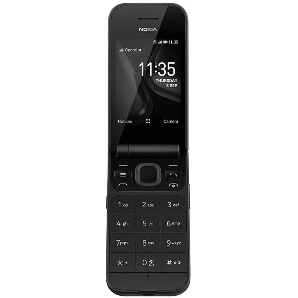 Nokia 2720 4G Flip Spare Phone 2SIM 2.8-inch 3.5mm WiFi MP3/MP4 1500mAh Bluetooth Snapdragon Nokia2720 Used Phone Unlock