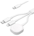 3 in 1  Magnetic Watch Charger Phone Charging Cable for iWatch 11 S10 SE Ultra & AirPods Pro 3 Dual Type C Fast Charging Station