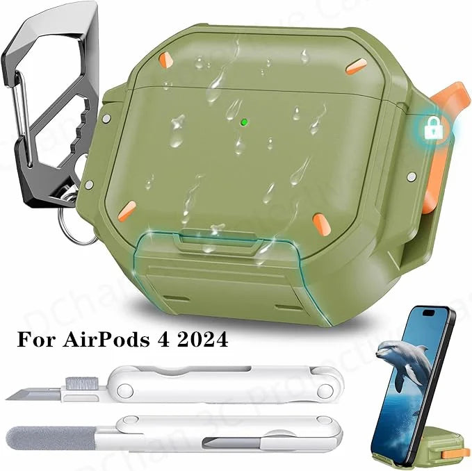  for New AirPods Pro 3 Waterproof Case Full Heavy Duty Protection Cover Anti-Scratch Hard Shell Cover For AirPods 4 Pro 3 Cover