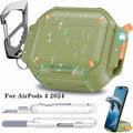  for New AirPods Pro 3 Waterproof Case Full Heavy Duty Protection Cover Anti-Scratch Hard Shell Cover For AirPods 4 Pro 3 Cover