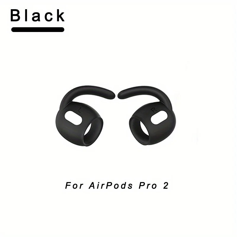 Anti-Slip Silicone Ear Hooks for Apple for airpods Pro 2 - Soft Grip Eartips, Sporty Design, Secure Fit Earbud Accessories