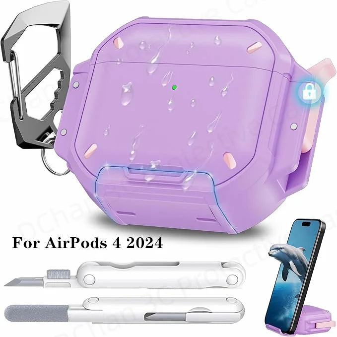  for New AirPods Pro 3 Waterproof Case Full Heavy Duty Protection Cover Anti-Scratch Hard Shell Cover For AirPods 4 Pro 3 Cover