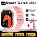 2026 New Smart Watch Men Android Phone Bluetooth Call Blood Oxygen/Pressure Monitoring Sports Waterproof Women Smart Watch HW12