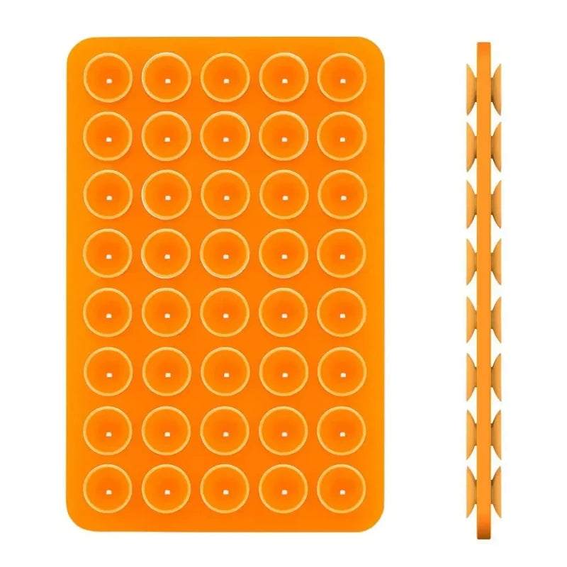 Silicone suction cup phone stand with strong double-sided no-hand grip, video fixing pad, silicone rubber suction，silicone case