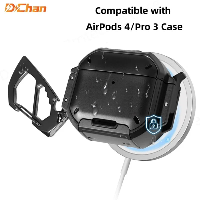 for New AirPods Pro 3 Waterproof Case Full Heavy Duty Protection Cover Anti-Scratch Hard Shell Cover For AirPods 4 Pro 3 Cover