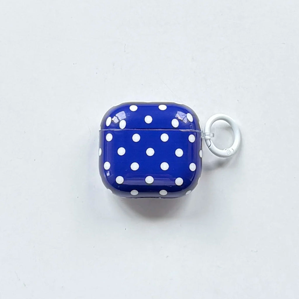 Simple Classic Polka Dot Pattern Twelve Colors Protective Earphone Case Cover Case For AirPods 1 2 3 4 Pro Pro2 Pro3 with Ring