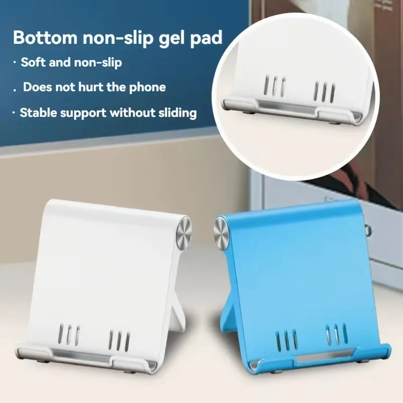Adjustable Phone Holder Stand Portable Foldable Desktop Phone Support  Universal Cell Phone Stand for iPhone, Samsung