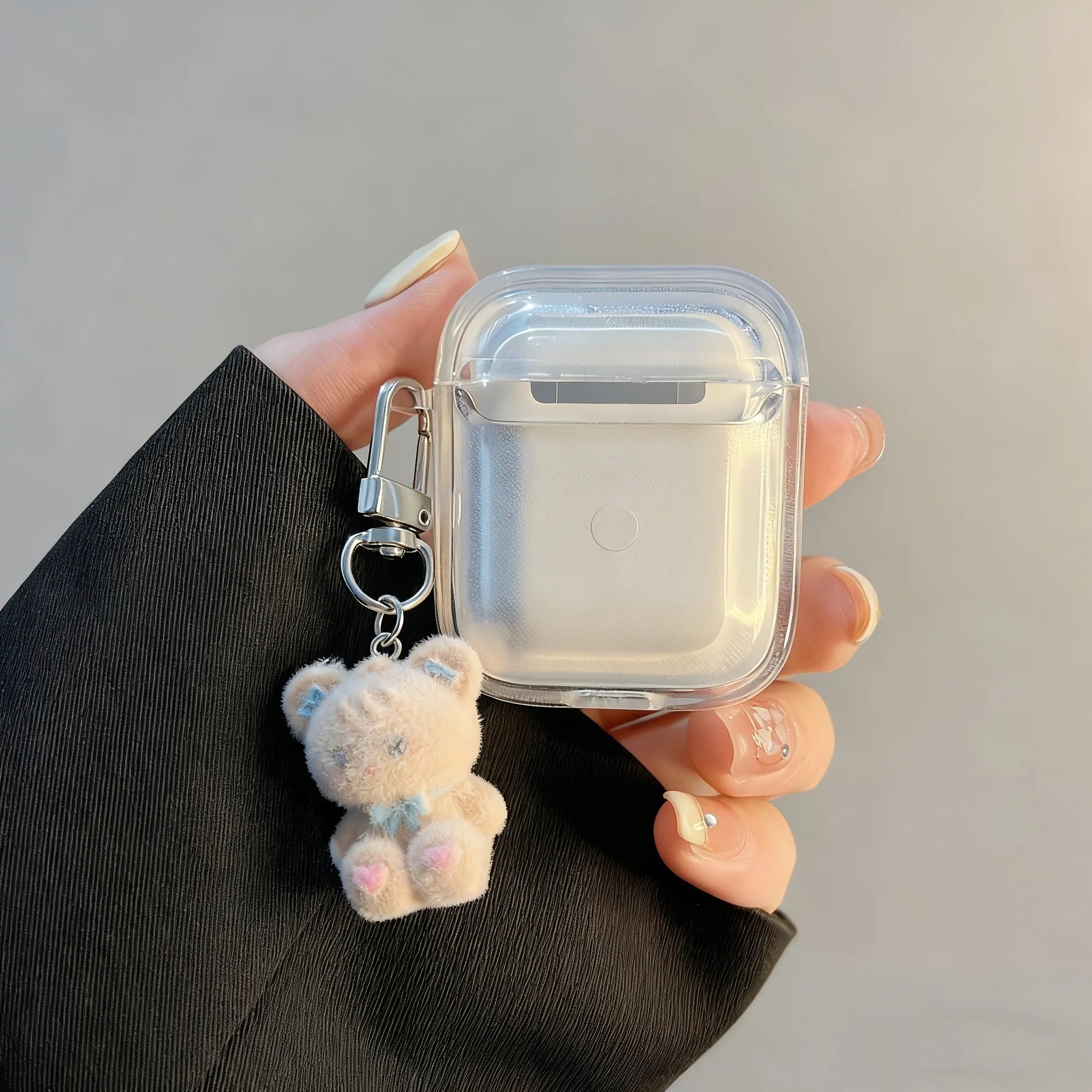 Cute Cartoon Snowflake Bear Earphone Case for AirPods Pro3/Pro2/Pro Headphone Cover For AirPods 4/3/2/1 TPU Soft Protective Case