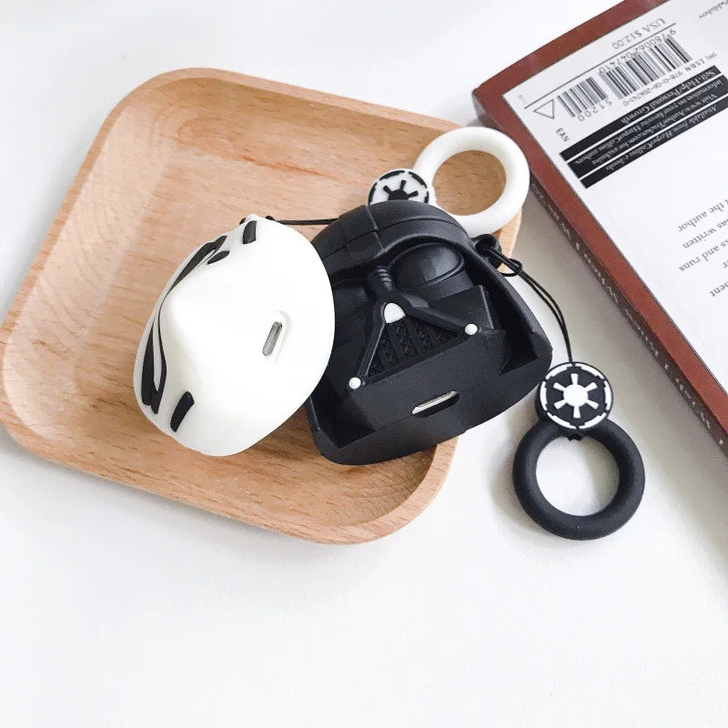 Cartoon Headphone Cover for AirPods Pro3 Cute Earphone Case for Airpods Pro2 Pro 4 3 2 1 Protective Cover with Finger Strap